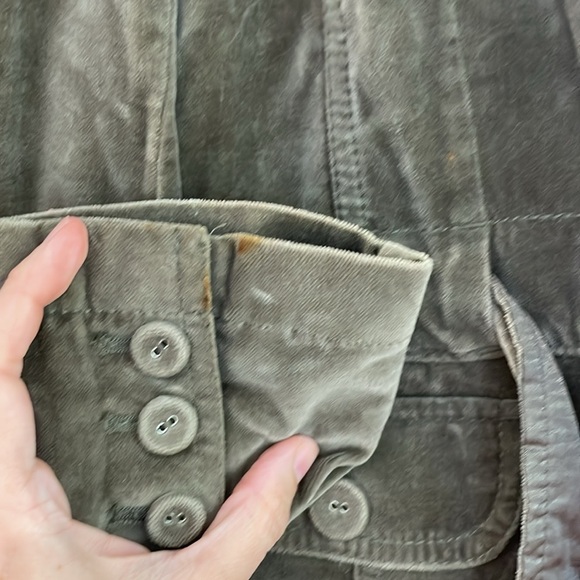 Ann Taylor Loft Velvet Blazer in Moss Green - Picture 2 of 4